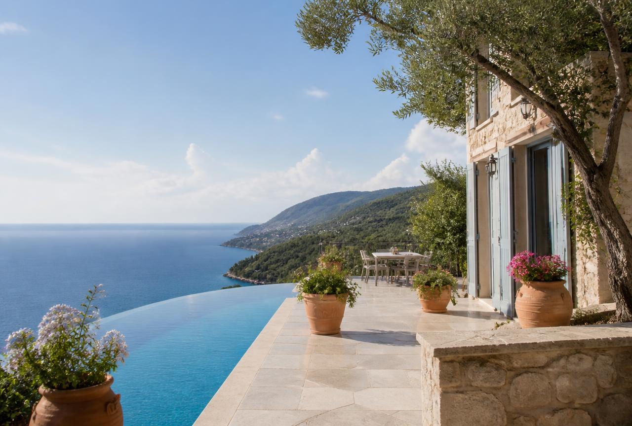 Property Holdings — Mediterranean property with sea view